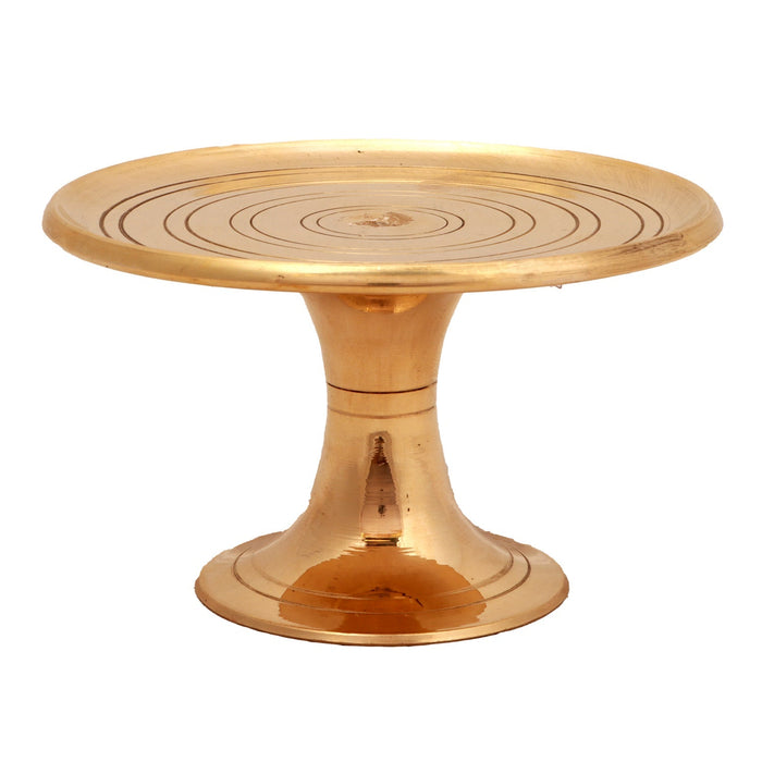 Pooja Stand - 3 X 5 Inches | Brass Stand/ Murti Stand/ Idol Base/ Puja Pedestal For Deity