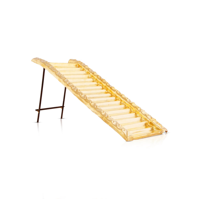 Ayyappan Padi - 6 x 10 x 5 Inches | 18 Padi Ayyappan/ Brass Sheet Ayyappan 18 Padi for Pooja/ 220 Gms Approx