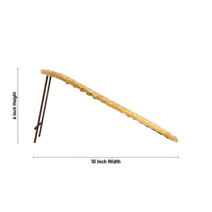 Ayyappan Padi - 6 x 10 x 5 Inches | 18 Padi Ayyappan/ Brass Sheet Ayyappan 18 Padi for Pooja/ 220 Gms Approx