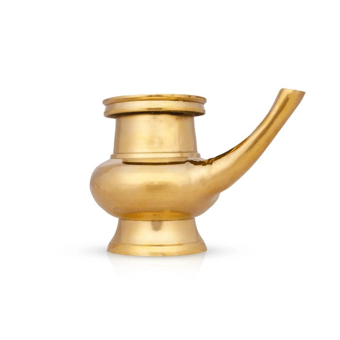 Brass Kindi - 3.5 x 6 Inches | Brass Kalash/ Brass Kamandalam for Pooja