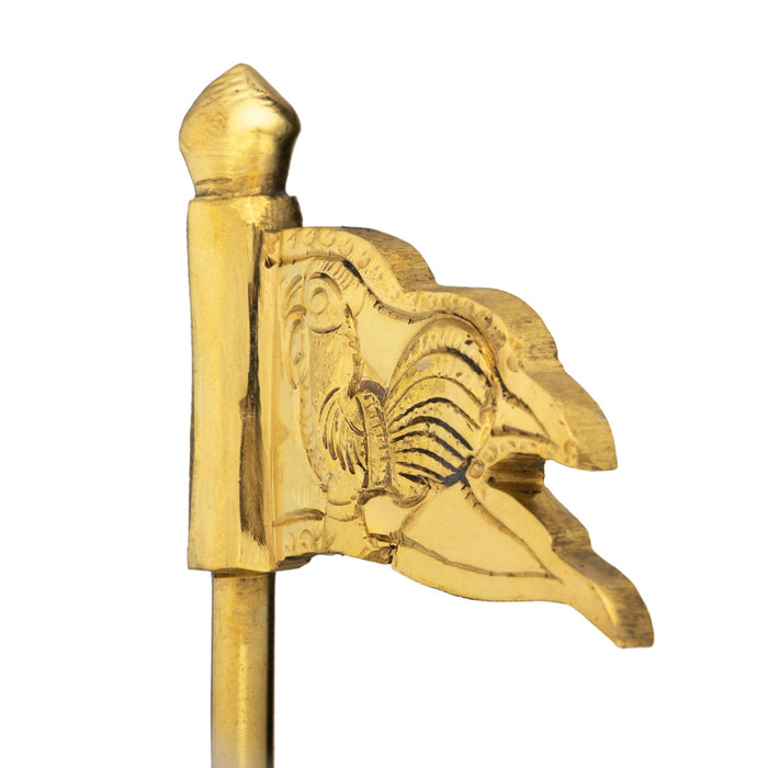 Seval Kodi - 19 Inches | Brass Seval Kodi Flag/ Murugan Seval Kodi/ Seval Flag for Pooja