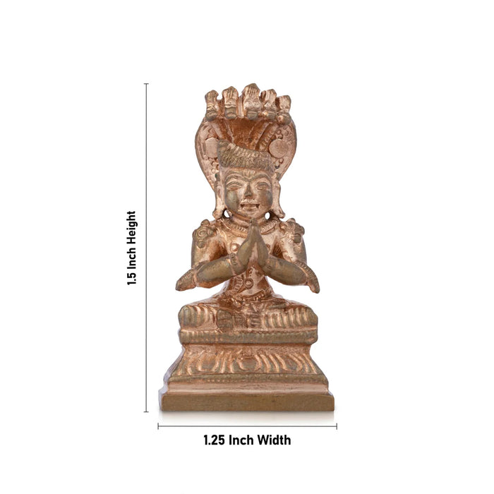 Manavaala Mamunigal Statue - 1.5 x 1.25 Inches | Panchaloha Idol/ Manavala Mamuni Idol for Pooja/ 70 Gms Approx