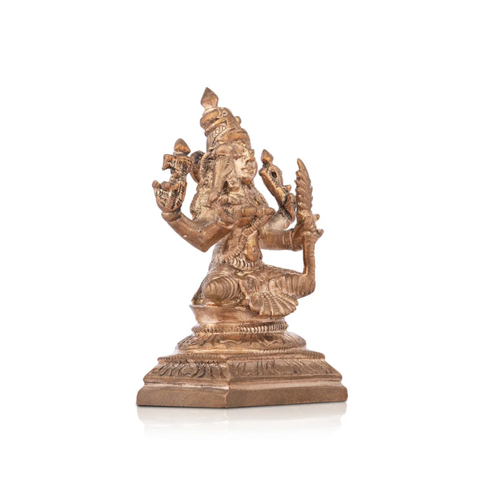 Kamakshi Statue - 3 x 1.75 Inches | Kamakshi Idol/ Panchaloha Kamakshi Idol for Pooja/ 125 Gms Approx