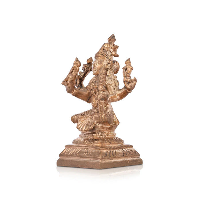 Kamakshi Statue - 3 x 1.75 Inches | Kamakshi Idol/ Panchaloha Kamakshi Idol for Pooja/ 125 Gms Approx