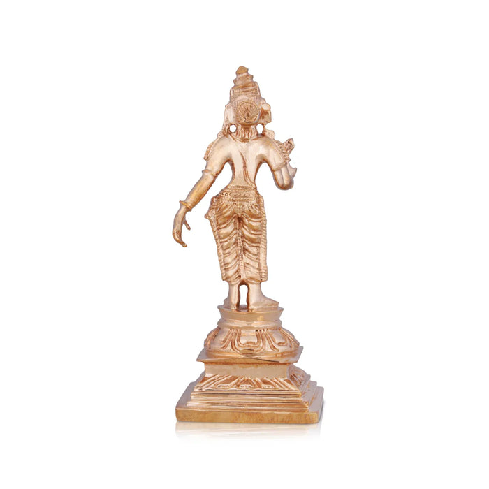 Murugan Valli Deivanai Statue Set - 5 X 2 Inches | Panchaloha Statue\ Murugan Valli Deivanai Idol For Pooja