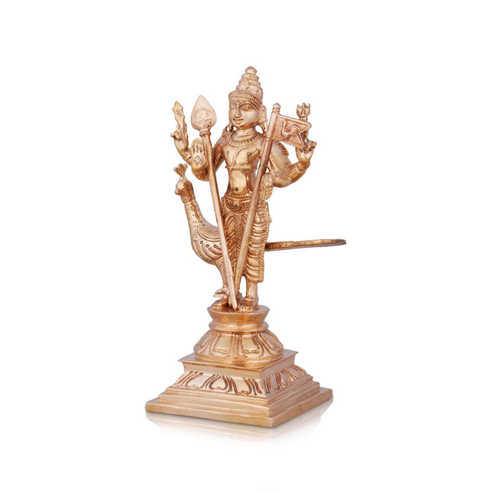 Murugan Valli Deivanai Statue Set - 5 X 2 Inches | Panchaloha Statue\ Murugan Valli Deivanai Idol For Pooja