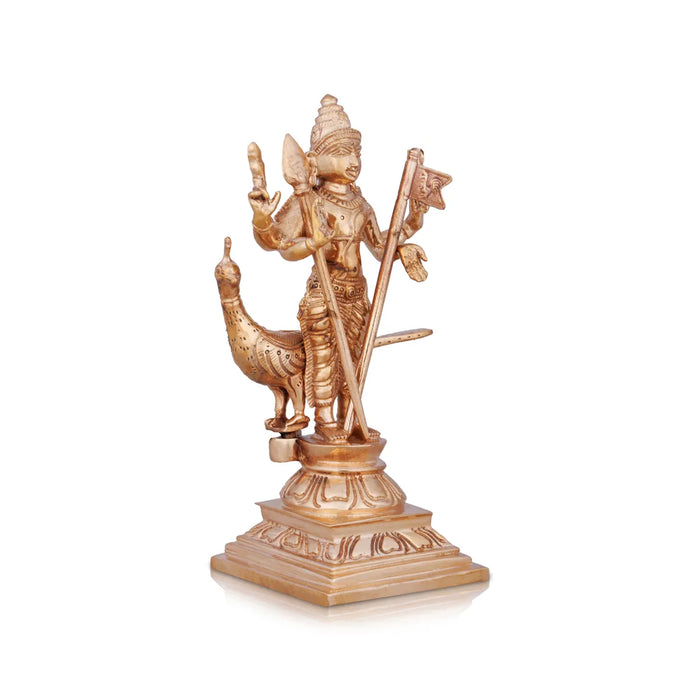 Murugan Valli Deivanai Statue Set - 5 X 2 Inches | Panchaloha Statue\ Murugan Valli Deivanai Idol For Pooja