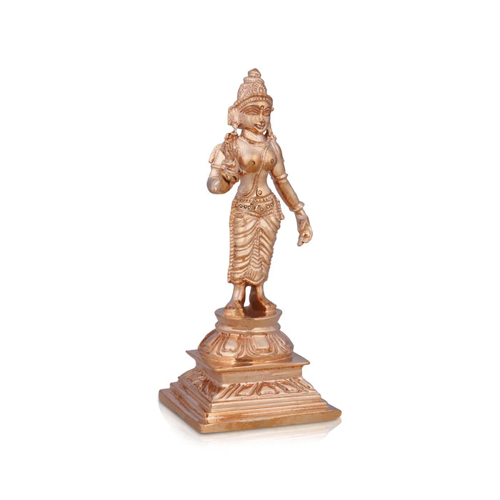 Murugan Valli Deivanai Statue Set - 5 X 2 Inches | Panchaloha Statue\ Murugan Valli Deivanai Idol For Pooja