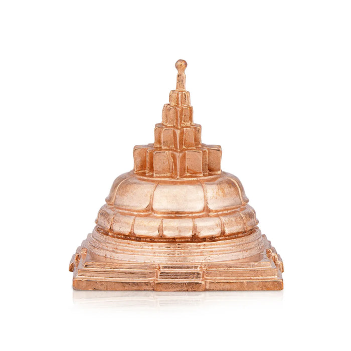 Maha Meru Shree Yantra - 2 X 2 Inches | Panchaloha Mahameru Yantra/ Sri Chakra Maha Meru For Pooja