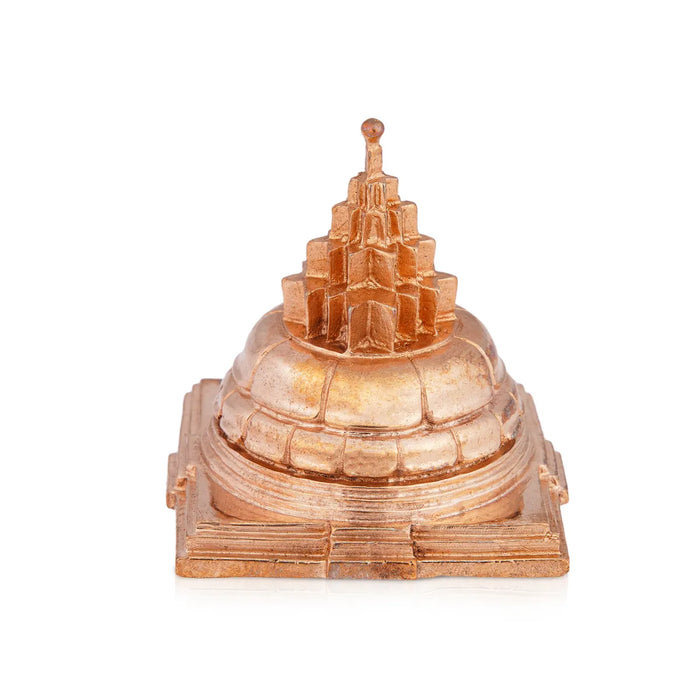 Maha Meru Shree Yantra - 2 X 2 Inches | Panchaloha Mahameru Yantra/ Sri Chakra Maha Meru For Pooja