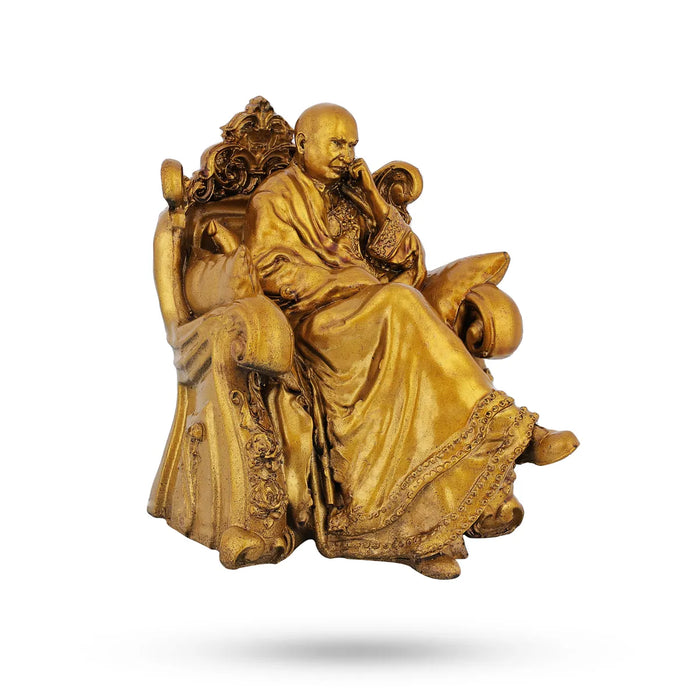 Delhi Guruji Idol - 4 x 3.25 Inches | Decorative Guruji Murti / Spiritual Statue for Home Decor