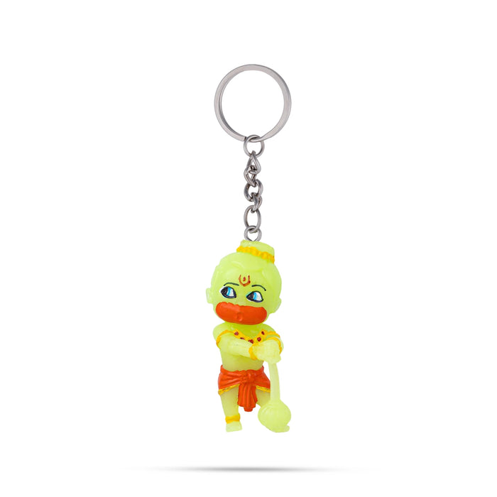 Hanuman Murti Design Key Chain - 2 x 0.5 Inches | Key Ring/ Key Holder For Bike, Car And Gifting