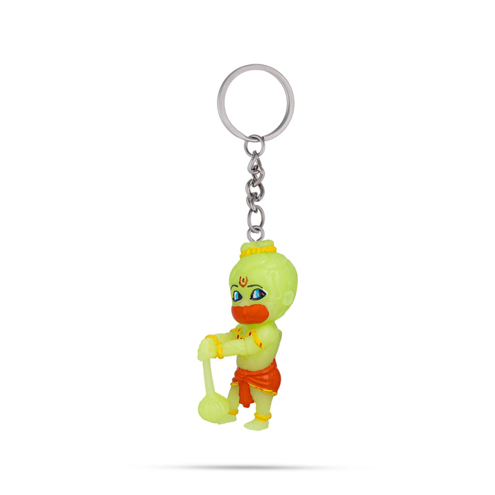 Hanuman Murti Design Key Chain - 2 x 0.5 Inches | Key Ring/ Key Holder For Bike, Car And Gifting