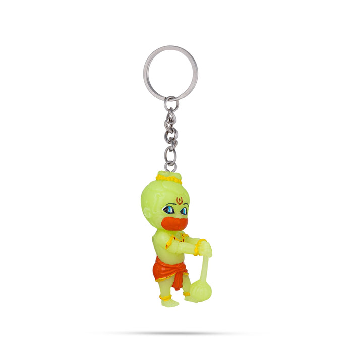 Hanuman Murti Design Key Chain - 2 x 0.5 Inches | Key Ring/ Key Holder For Bike, Car And Gifting