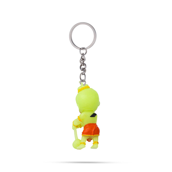Hanuman Murti Design Key Chain - 2 x 0.5 Inches | Key Ring/ Key Holder For Bike, Car And Gifting