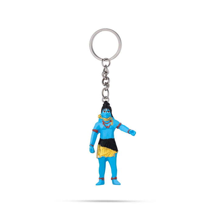 Shiv Murti Design Key Chain - 2.75 x 1.25 Inches | Key Ring/ Key Holder For Gifting & Bike