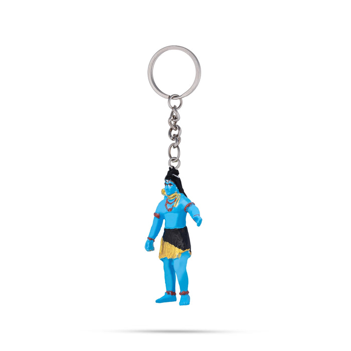 Shiv Murti Design Key Chain - 2.75 x 1.25 Inches | Key Ring/ Key Holder For Gifting & Bike