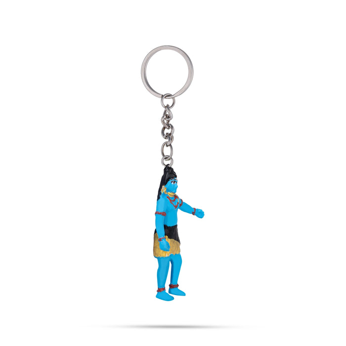 Shiv Murti Design Key Chain - 2.75 x 1.25 Inches | Key Ring/ Key Holder For Gifting & Bike