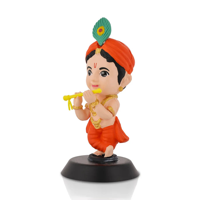 Bhakti Krishna Murti - 3.5 X 2 Inches | Car Dashboard Decor/ Blue Colour Krishna Idol For Home Decoration