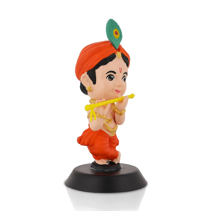 Bhakti Krishna Murti - 3.5 X 2 Inches | Car Dashboard Decor/ Blue Colour Krishna Idol For Home Decoration