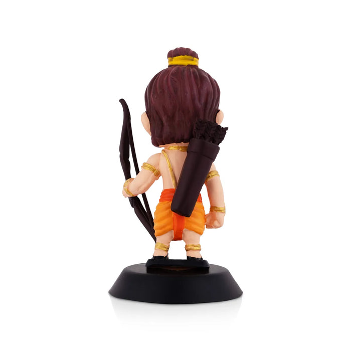 Ayodhya Ram Lalla Ji Car Dashboard Stand - 4 X 1.5 Inches | Car Decor/ Skin Colour Rama Statue For Gifting