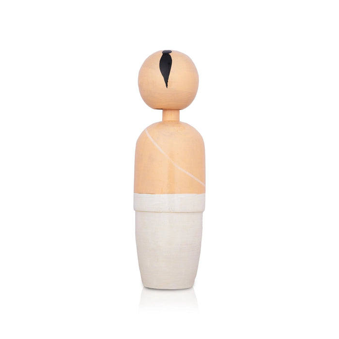 Spring Wooden Doll Iyer- 5.75 X 1.5 Inches | Decorative Showpiece/ Wood Sculpture/Wooden Toy For Kids & Table Decor