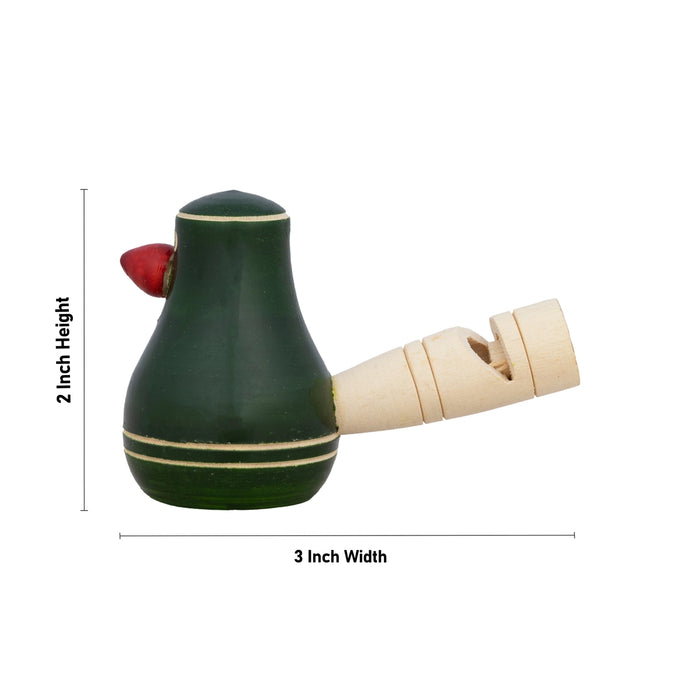 Wooden Whistle - 2 X 3 Inches | Handcrafted Whistle/ Bird Design Whistle For Kids, Playtime, And Return Gifts