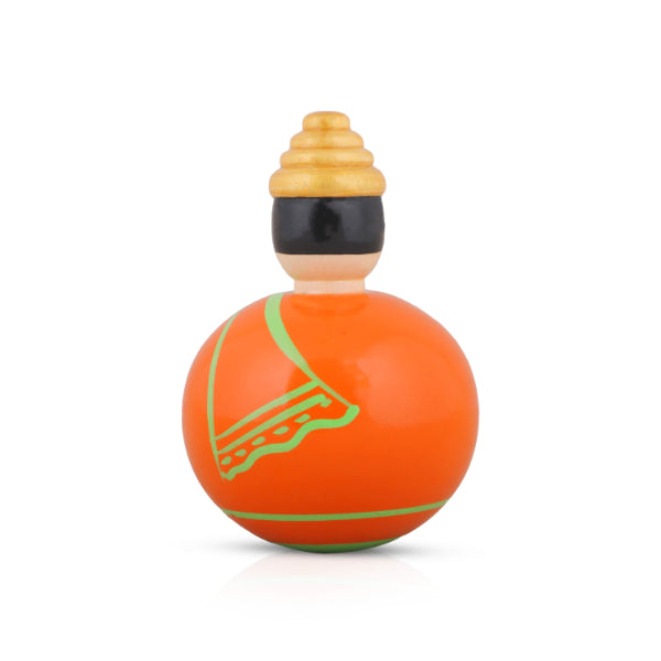 Self Balancing Doll - Men - Thalaiyatti Bommai - Wood - 6 Inch