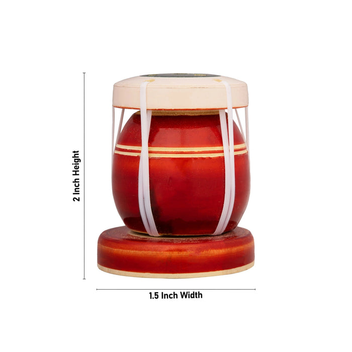 Agarbathi Stand - 2 X 1.5 Inches | Tabla Design Incense Stick Holder/ Wooden Agarbatti Stand For Pooja