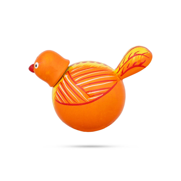 Wooden Bird - 3.5 X 2.5 Inches | Wood Sculpture/ Self Balancing Doll/ Wooden Toy For Home Decor & Gifting