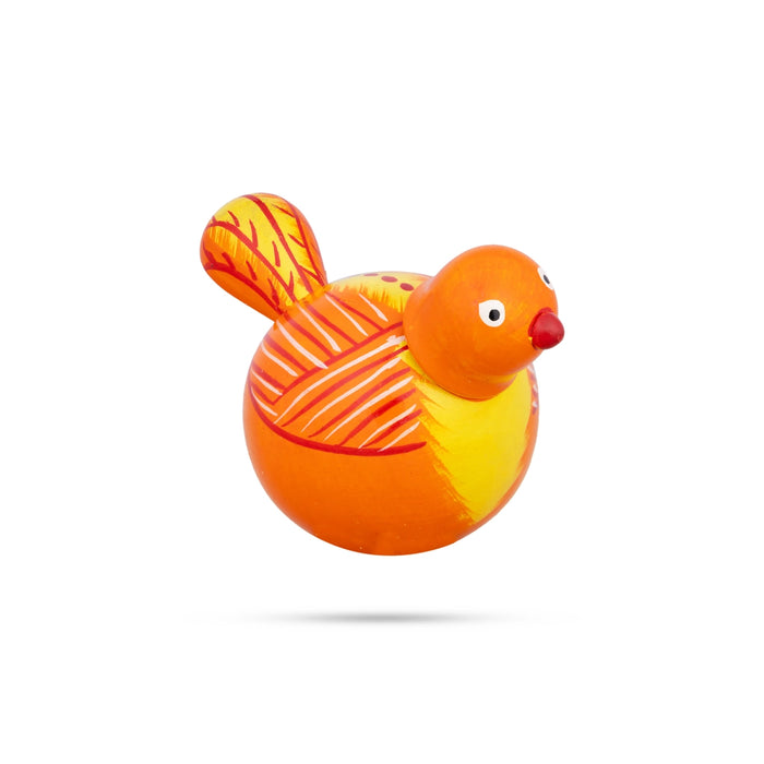 Wooden Bird - 3.5 X 2.5 Inches | Wood Sculpture/ Self Balancing Doll/ Wooden Toy For Home Decor & Gifting