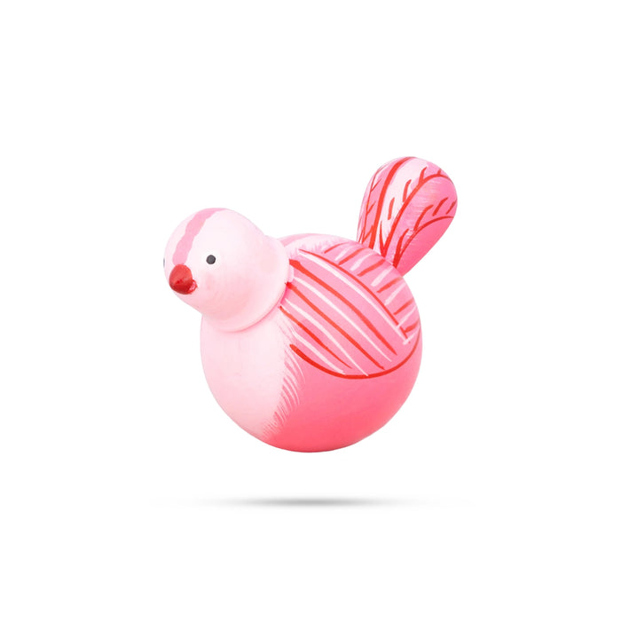 Wooden Bird - 3.5 X 2.5 Inches | Wood Sculpture/ Self Balancing Doll/ Wooden Toy For Home Decor & Gifting