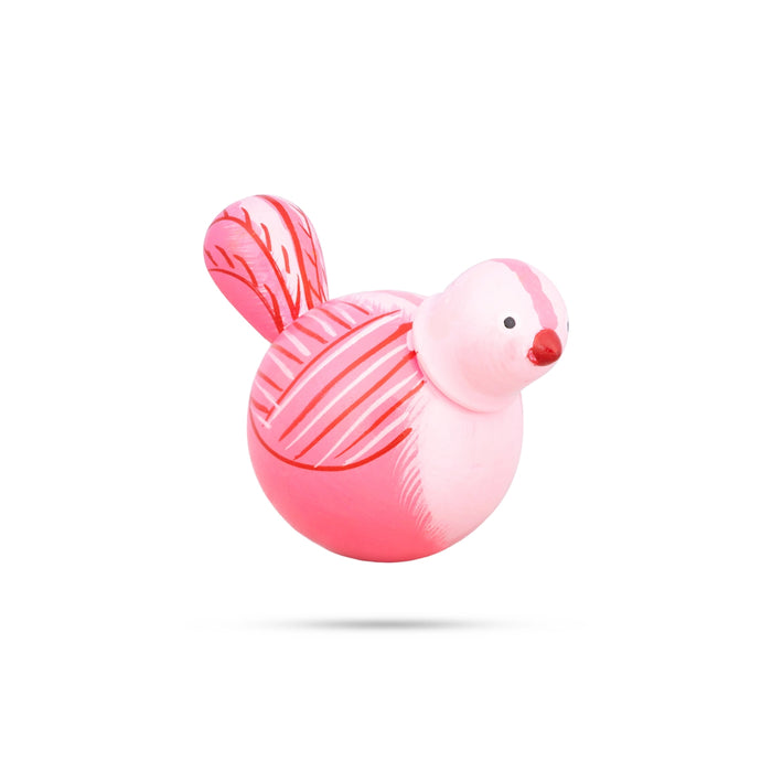 Wooden Bird - 3.5 X 2.5 Inches | Wood Sculpture/ Self Balancing Doll/ Wooden Toy For Home Decor & Gifting