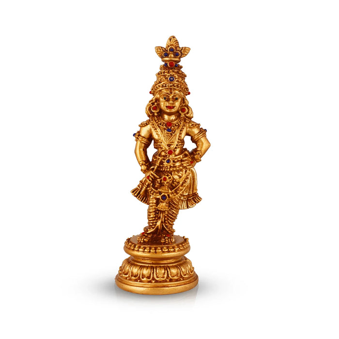 Sri Krishna Idol - 7 x 3 Inches | Resin Kannan Statue for Pooja