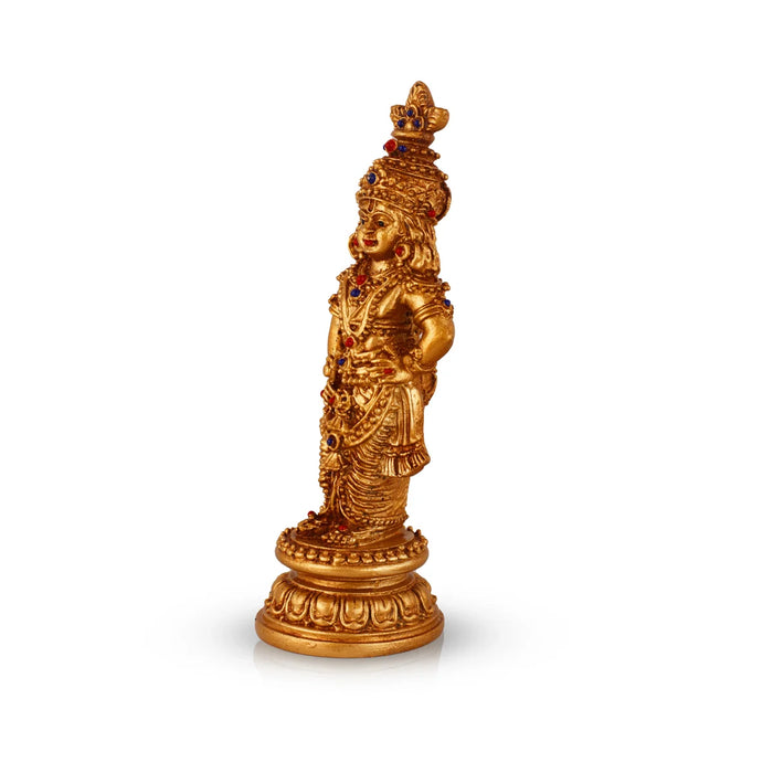 Sri Krishna Idol - 7 x 3 Inches | Resin Kannan Statue for Pooja