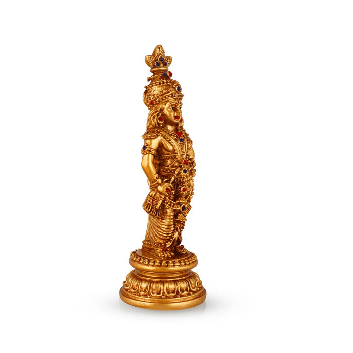 Sri Krishna Idol - 7 x 3 Inches | Resin Kannan Statue for Pooja