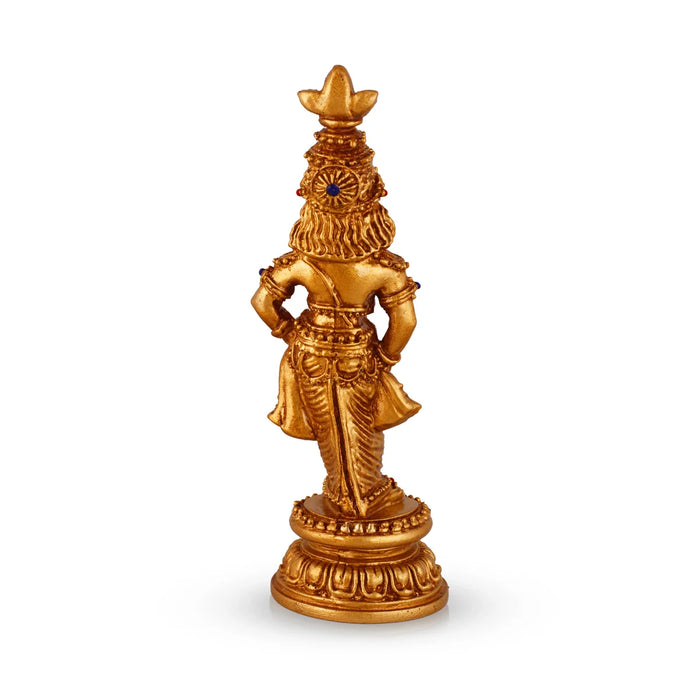 Sri Krishna Idol - 7 x 3 Inches | Resin Kannan Statue for Pooja