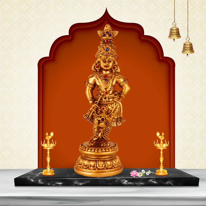 Sri Krishna Idol - 7 x 3 Inches | Resin Kannan Statue for Pooja