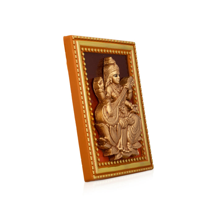 Saraswati Photo Frame - 4 x 3 Inches | Photo Frame/ Picture Stand/ Frame Photo for Pooja Space