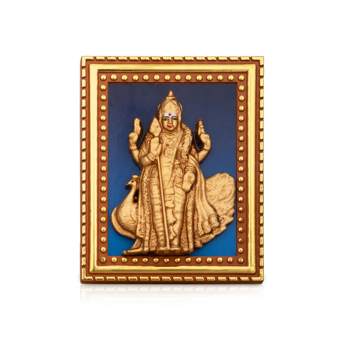 Murugan Photo Frame- 4 x 3 Inches | Picture Frame/ Photo Frame With Backstand/ Frame Photo For Pooja Room Decor