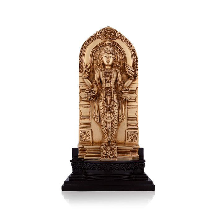 Dhanvantri Standing On Base Murti - 8.25 x 4.25 Inches | Resin Idol/ Dhanvantari Statue For Pooja