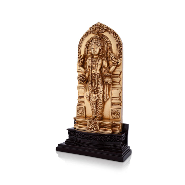 Dhanvantri Standing On Base Murti - 8.25 x 4.25 Inches | Resin Idol/ Dhanvantari Statue For Pooja