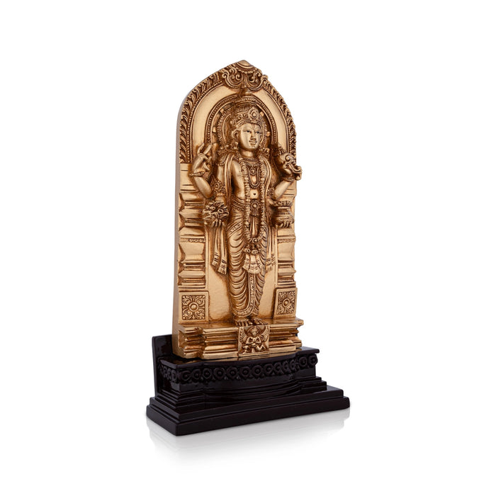 Dhanvantri Standing On Base Murti - 8.25 x 4.25 Inches | Resin Idol/ Dhanvantari Statue For Pooja