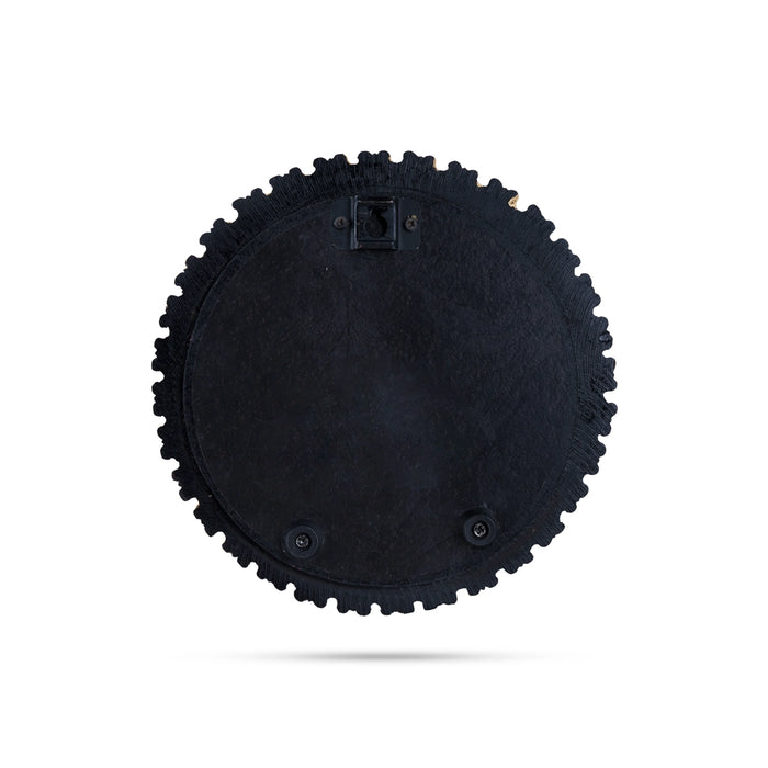Lakshmi Wall Hanging - 7 x 7 Inches | Resin Laxmi Round Wall Hanger for Home