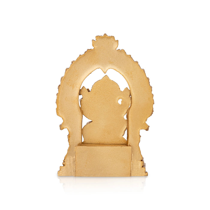 Ganapati With Arch Murti - 4 x 2.5 Inches | Resin Idol/ Ganesha Statue For Home & Pooja