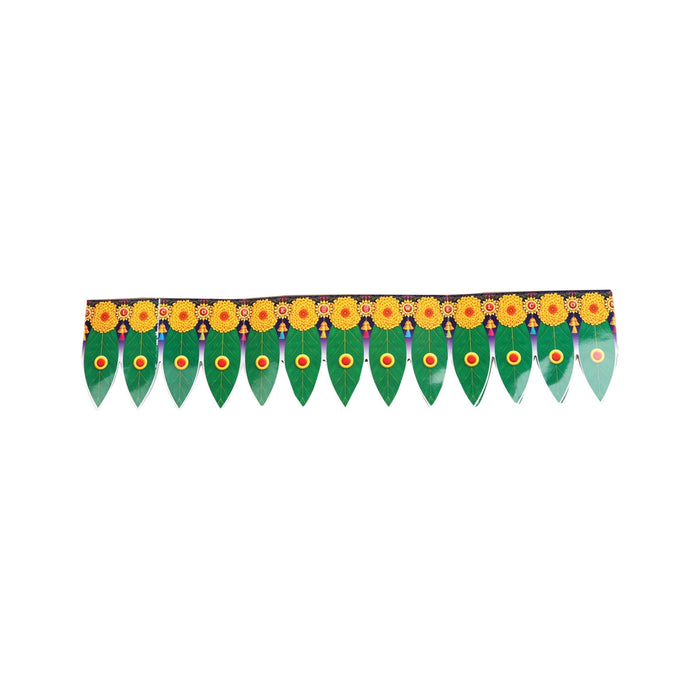 Thoranam- 5.5 x 36 Inches | Plastic Bandhanwar/ Banana Leaf Toran for Door Decor