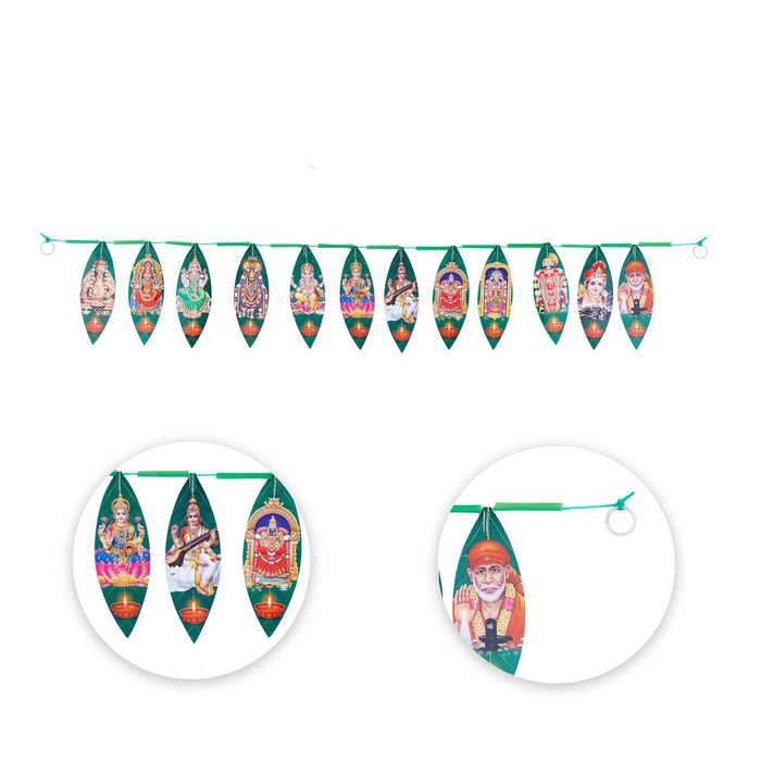 Toran - 5.5 x 40 Inches | Bandhanwar/ Plastic Thoranam for Door Decor