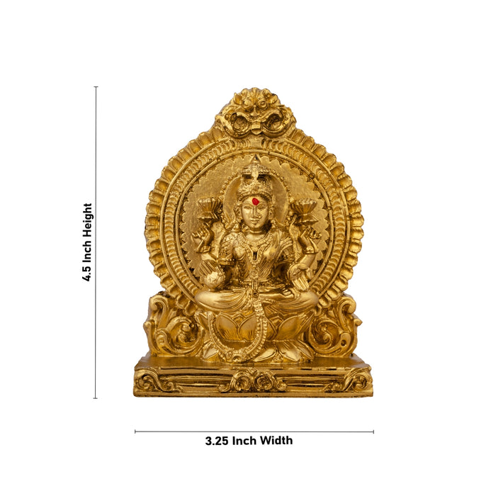 Lakshmi Idol With Arch - 4.5 x 3.25 Inches | Laxmi Murti/ Resin Statue/ Lakshmi Murti for Pooja