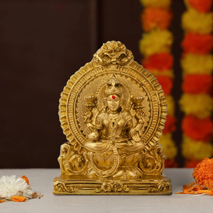 Lakshmi Idol With Arch - 4.5 x 3.25 Inches | Laxmi Murti/ Resin Statue/ Lakshmi Murti for Pooja