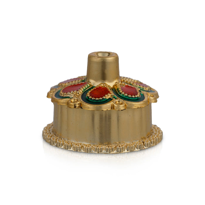 Kumkum Box Set - 1.5 x 1 Inches | 10 Pcs/ Kumkum Bharani/ Kumkum Pot for Pooja/ 100 Gms/ Assorted Design